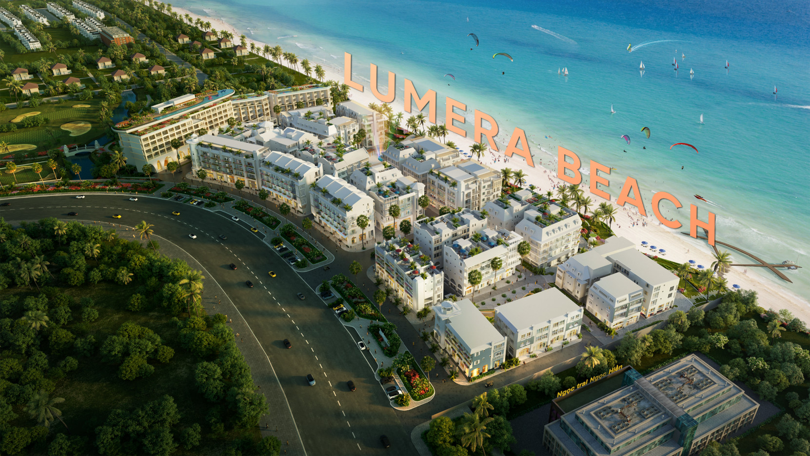 4. Mật Độ Xây Dựng Hợp Lý:Mật độ xây dựng chỉ chiếm 30% diện tích tổng thể, giúp Lumera Beach giữ được không gian xanh, thoáng đãng. Điều này không chỉ tạo nên một môi trường sống trong lành, yên bình cho cư dân mà còn làm tăng giá trị thẩm mỹ, thu hút du khách.